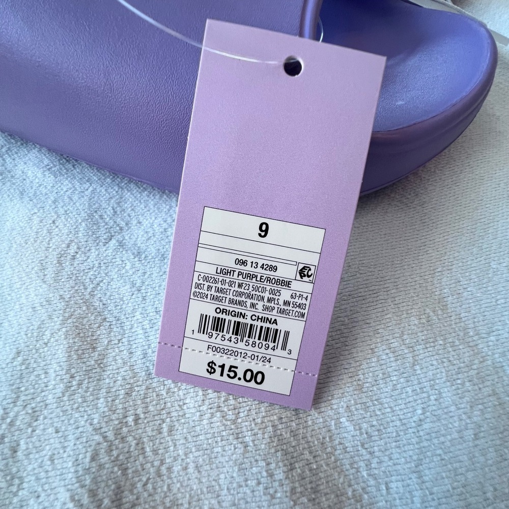 Wild Fable Robbie Light Purple Slide Beach Summer Sandals Womens Size 9 NWT - Picture 4 of 4